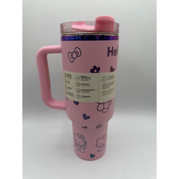 Stanley Hello Kitty 40oz  Quencher Flowstate Tumbler  Pink New - Picture 6 of 10